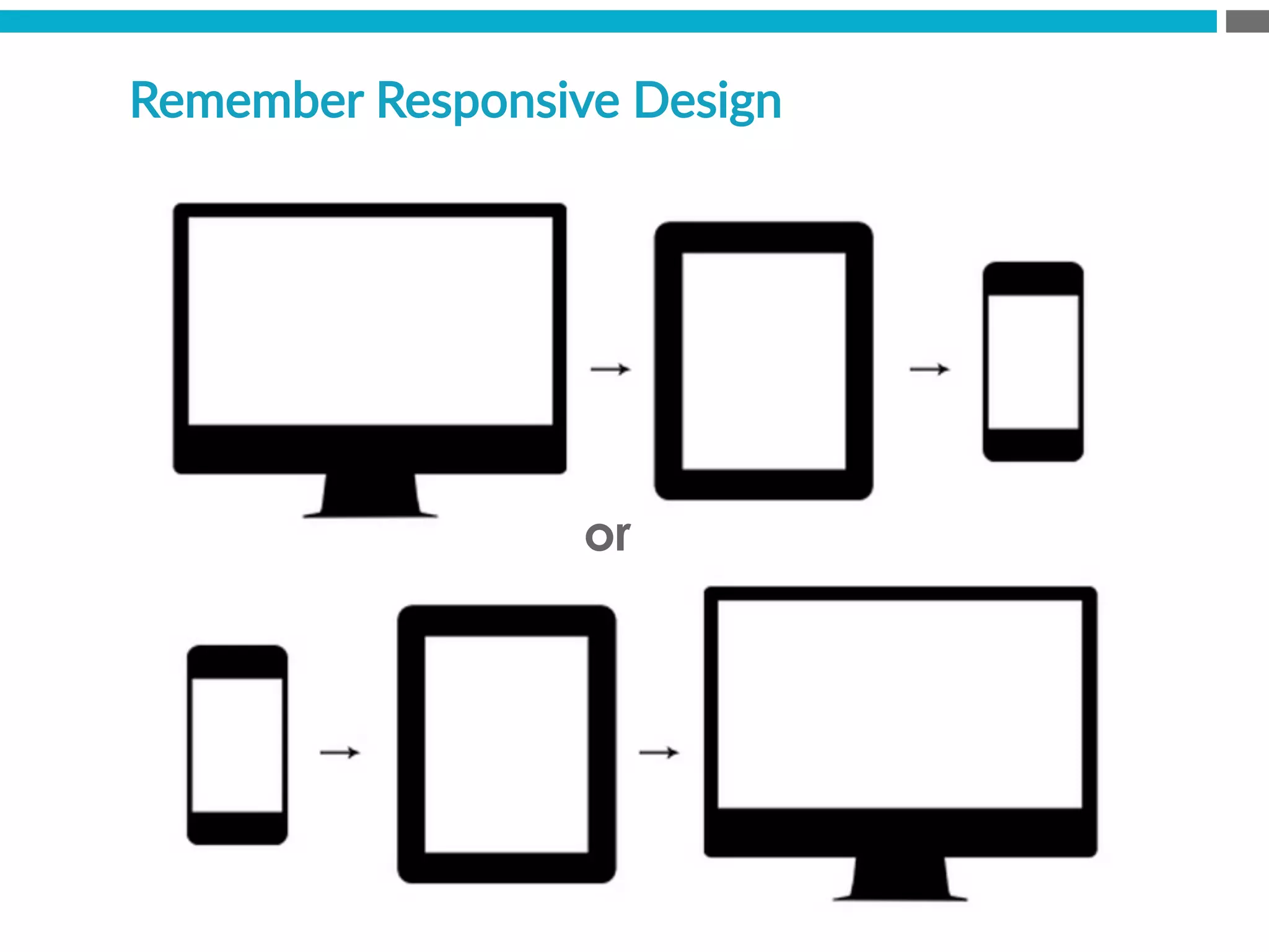 Remember  Responsive  Design
or
 