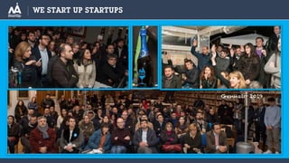 WE START UP STARTUPS
Marzo 2014
Gennaio 2019
 