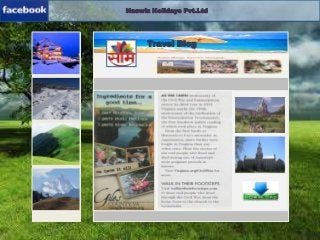 Googledoc - Project
Naswiz Holidays Pvt.Ltd
Travel Blog
 