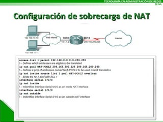 Configuración de sobrecarga de NAT 