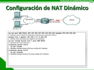 Configuración de NAT Dinámico 