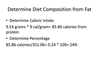 Nutrition analysis | PPTX