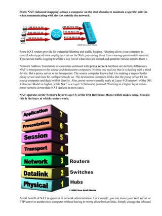Nat Mapping Example Nat cisco | PDF