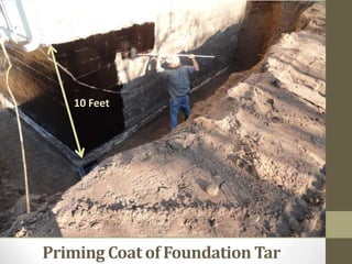 10 Feet<br />Priming Coat of Foundation Tar<br />