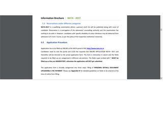 Nata 2017 complete details 