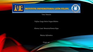 Tema: Natación
Profesor: Sergio Héctor Vergara Bolaños
Alumna: Lisset Monserrat Romero Rojas
Materia: Informática
Grupo: 401
 