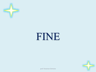 FINE
prof. Vincenzo Cremone
 