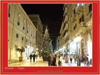 Taranto  –  Puglia  centro della città  a Natale 