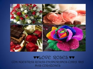 ♥♥LOVE ROSES ♥♥
CON NUESTRAS ROSAS ENAMORAMOS CADA DIA
MAS CORAZONES
 
