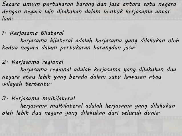 Barang-barang yang diperdagangkan antarnegara di kawasan 