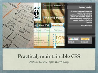 Practical Maintainable CSS (short version)
