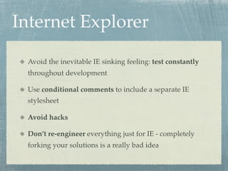 Practical Maintainable CSS (short version)