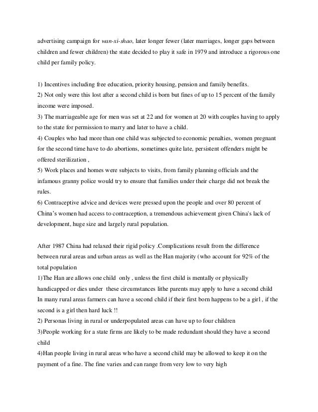 Pronatalist and Antinatalist policies