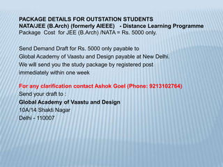 B.Arch. Entrance Books by Ashok Goel
published by Ramesh Publishing House, New
Delhi
 