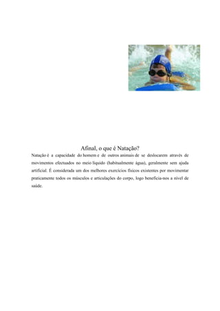 Natação!