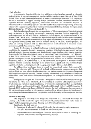 An ai-enhanced assessment for learning model in higher education: a ...