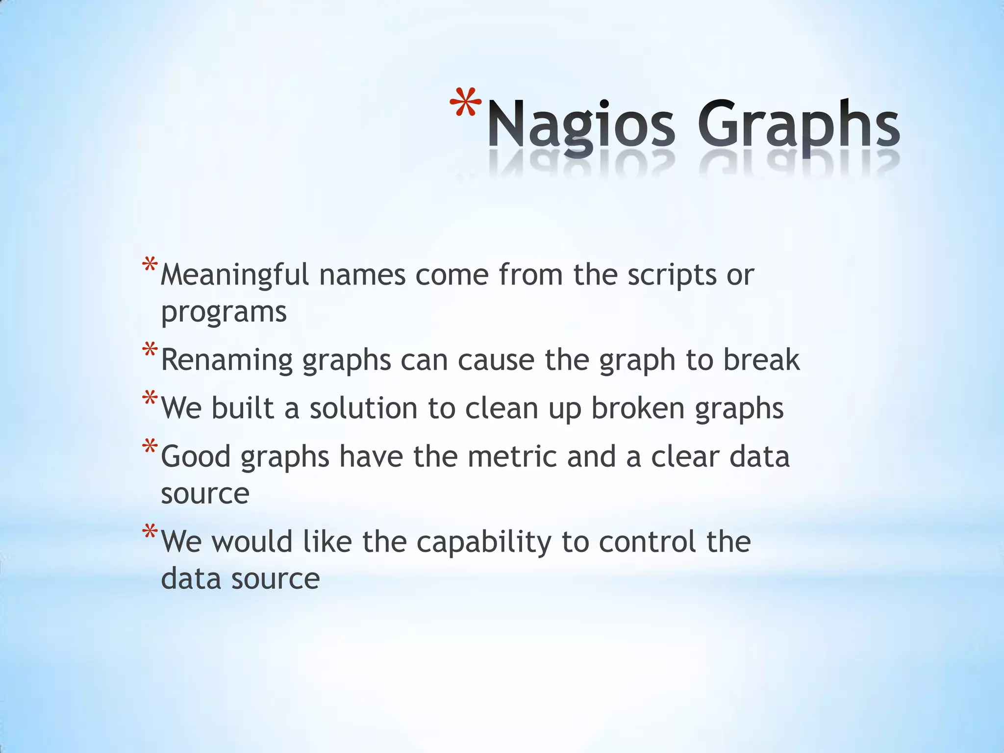 Example of a Good Graph