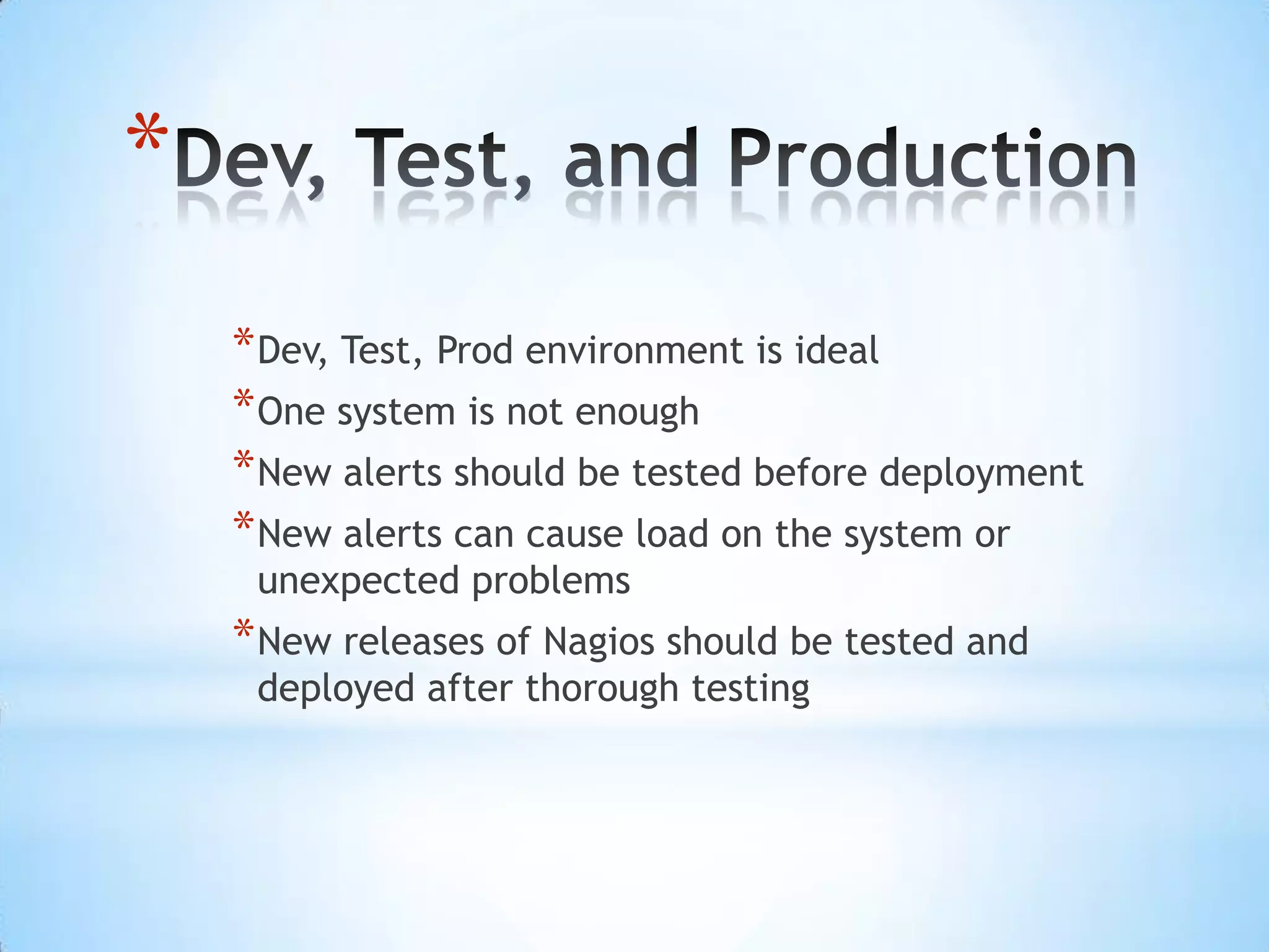 Customizing the WizardsWe needed custom wizardsNagios team created wizards for usWe adapted some wizards to our needsRequires PHP knowledge