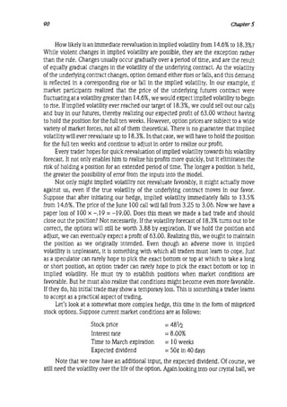 Natenberg   option pricing and volatility