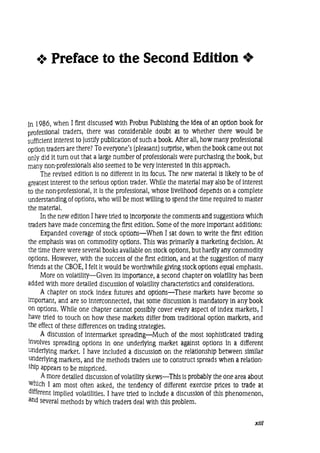 Natenberg   option pricing and volatility