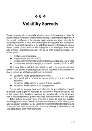 Natenberg   option pricing and volatility