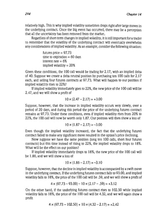 Natenberg   option pricing and volatility