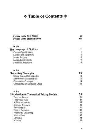 Natenberg   option pricing and volatility