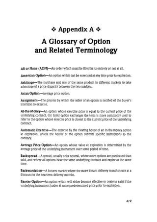 Natenberg   option pricing and volatility