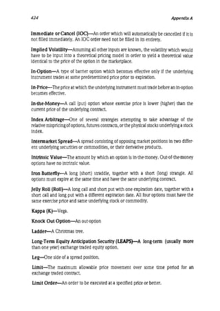 Natenberg   option pricing and volatility