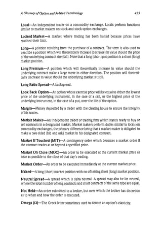 Natenberg   option pricing and volatility