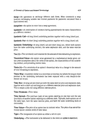 Natenberg   option pricing and volatility