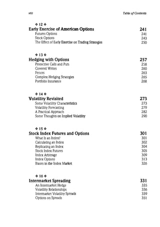 Natenberg   option pricing and volatility