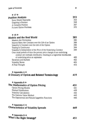 Natenberg   option pricing and volatility