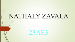 NATHALY ZAVALA
23AE3
 