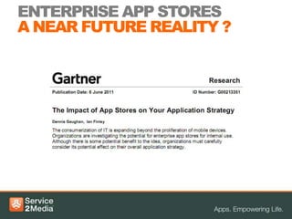 ENTERPRISE APP STORES
A NEAR FUTURE REALITY ?
 