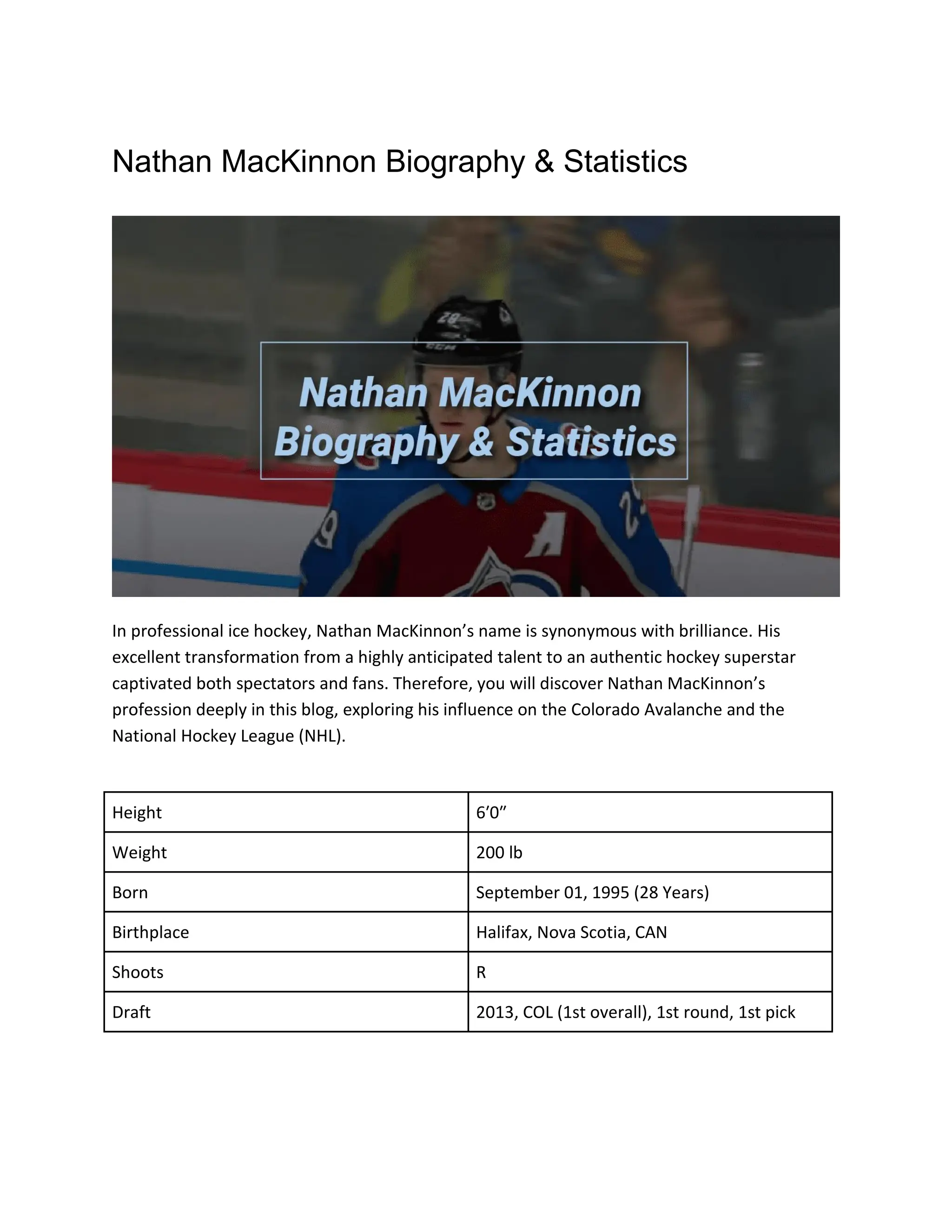 Nathan MacKinnon Career, Stats and Biography.pdf