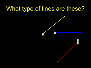What type of lines are these?
 