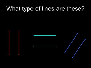 What type of lines are these?
 