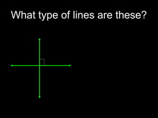 What type of lines are these?
 