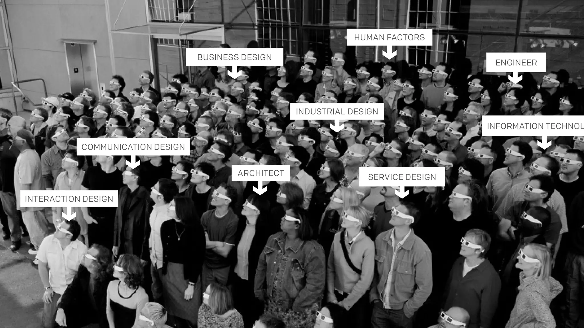 @_natw 
HUMAN FACTORS 
INDUSTRIAL DESIGN 
COMMUNICATION DESIGN 
Different skill sets diagram. ARCHITECT 
SERVICE DESIGN 
ENGINEER 
INFORMATION TECHNOLOGY 
INTERACTION DESIGN 
BUSINESS DESIGN 
 