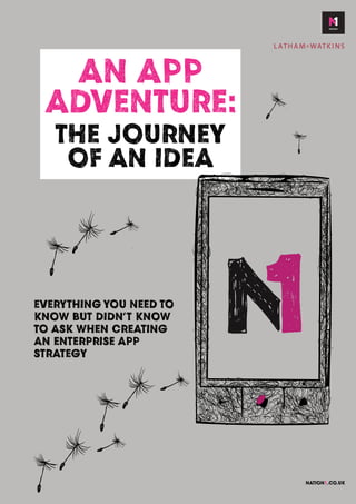 NATION1.CO.UK
AN APP
ADVENTURE:
THE JOURNEY
OF AN IDEA
EVERYTHING YOU NEED TO
KNOW BUT DIDN’T KNOW
TO ASK WHEN CREATING
AN ENTERPRISE APP
STRATEGY
 