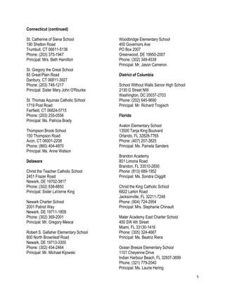 National list of Blue Ribbon schools | PDF