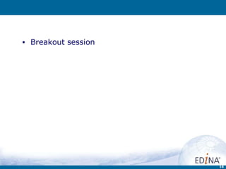 Breakout session 
