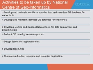 What to expect out of National Centre of Geo-Informatics (NCoG) | PPTX