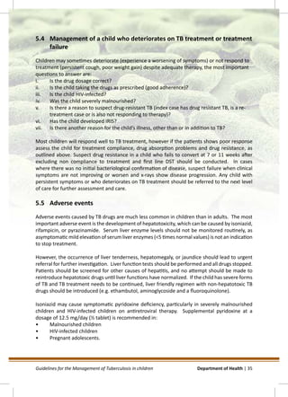 GUIDELINES FOR THE MANAGEMENT OF TUBERCULOSIS IN CHILDREN | PDF