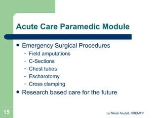 National Ems Scope Of Practice Model | PPT