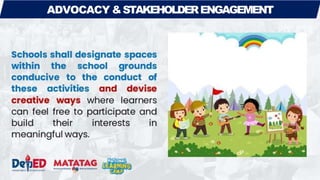 ADVOCACY &STAKEHOLDERENGAGEMENT
 