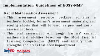 Nmp Notebook National-Mathematics-Program for Elementary and Secondarypptx | PPTX