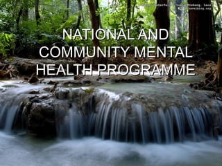 NATIONAL ANDNATIONAL AND
COMMUNITY MENTALCOMMUNITY MENTAL
HEALTH PROGRAMMEHEALTH PROGRAMME
 