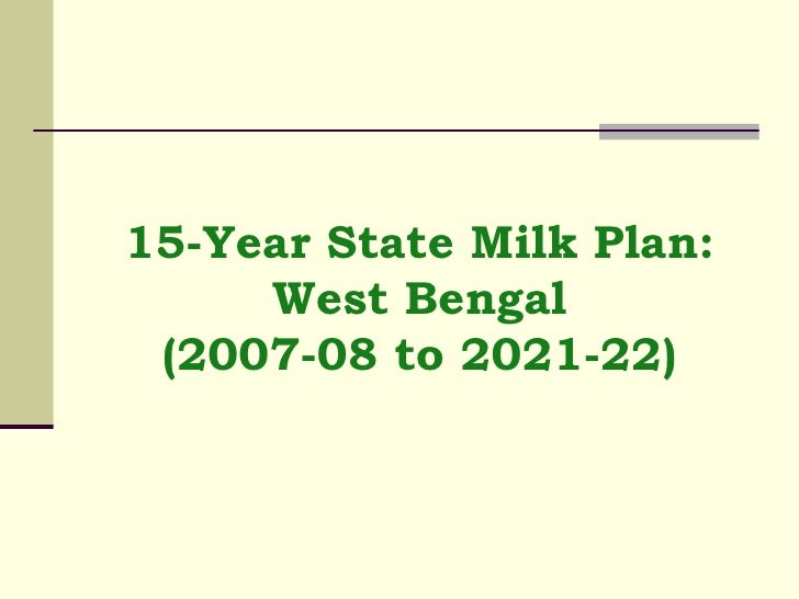 Milk Plan West Bengal